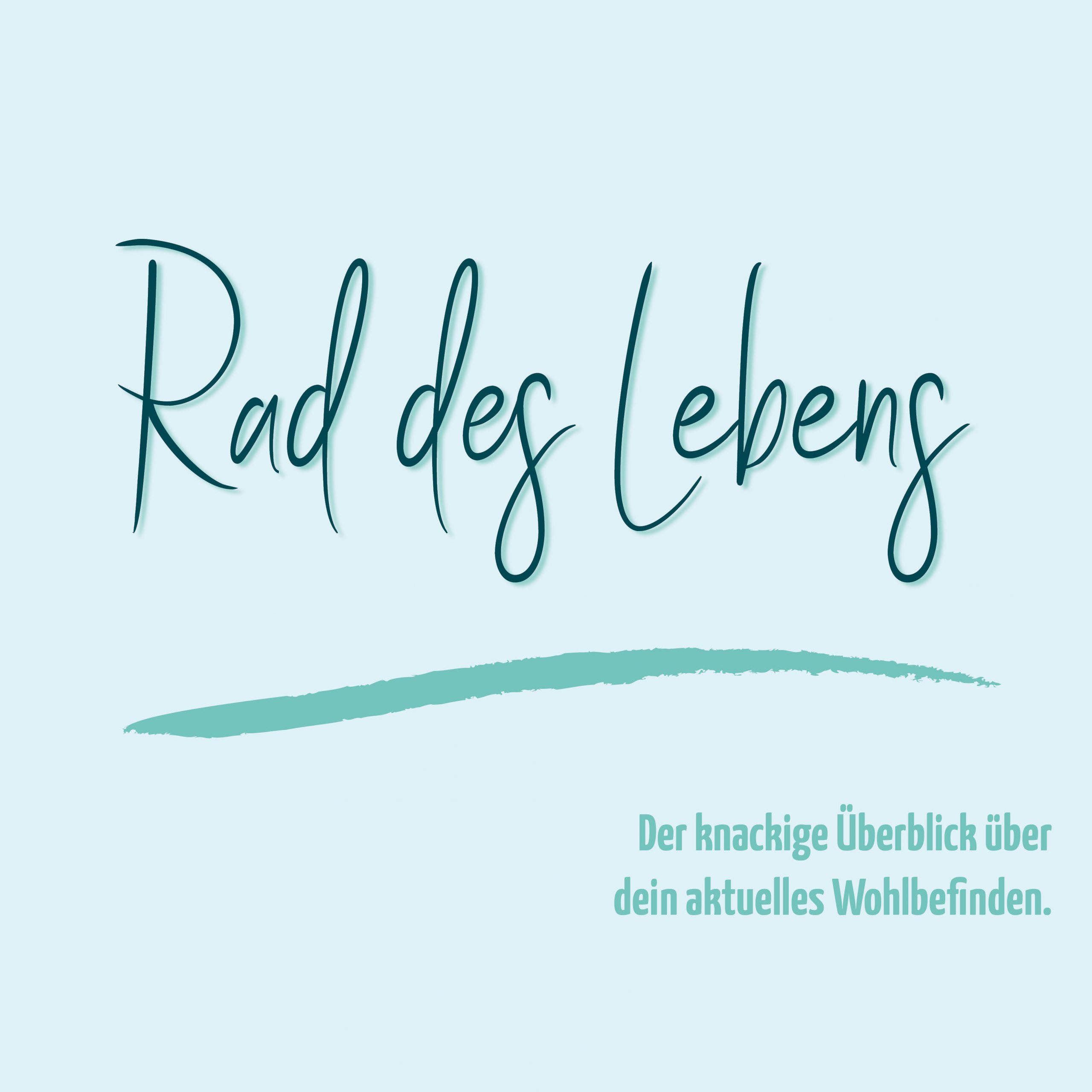 Rad des Lebens dein Wohlbefinden auf einem Blick blauer Eisberg